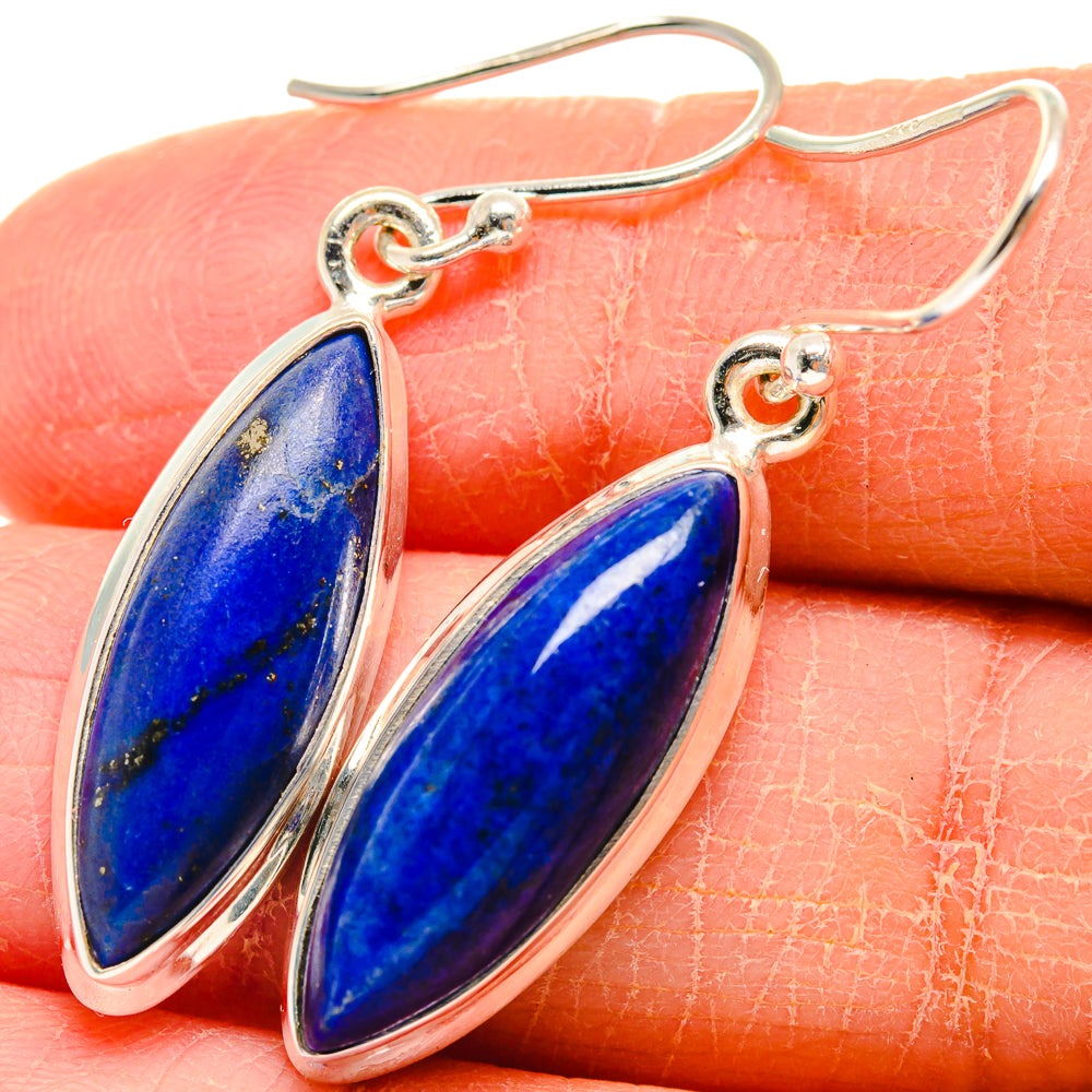 Lapis Lazuli Earrings handcrafted by Ana Silver Co - EARR424168