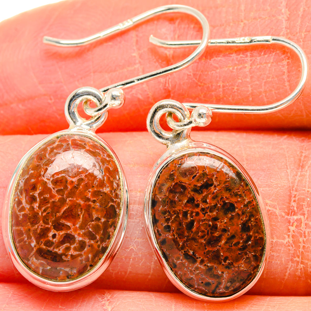 Dinosaur Bone Earrings handcrafted by Ana Silver Co - EARR424178