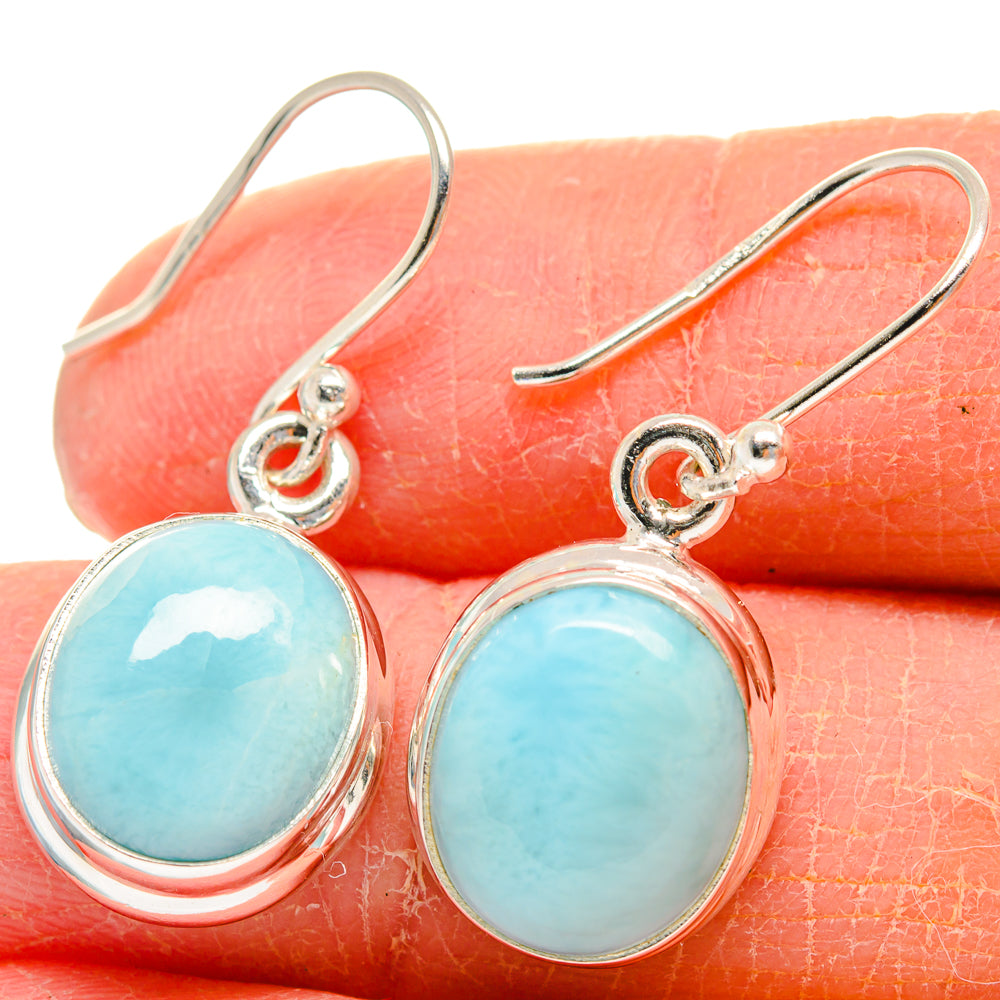 Larimar Earrings handcrafted by Ana Silver Co - EARR424182
