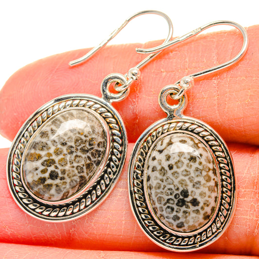 Stingray Coral Earrings handcrafted by Ana Silver Co - EARR424186