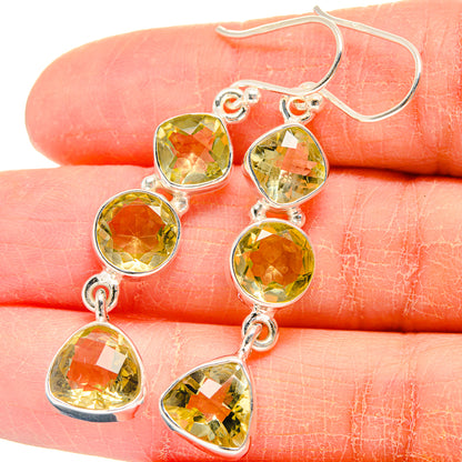 Citrine Earrings handcrafted by Ana Silver Co - EARR424187