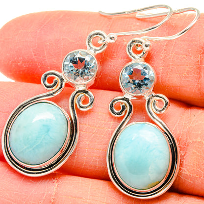 Larimar Earrings handcrafted by Ana Silver Co - EARR424189