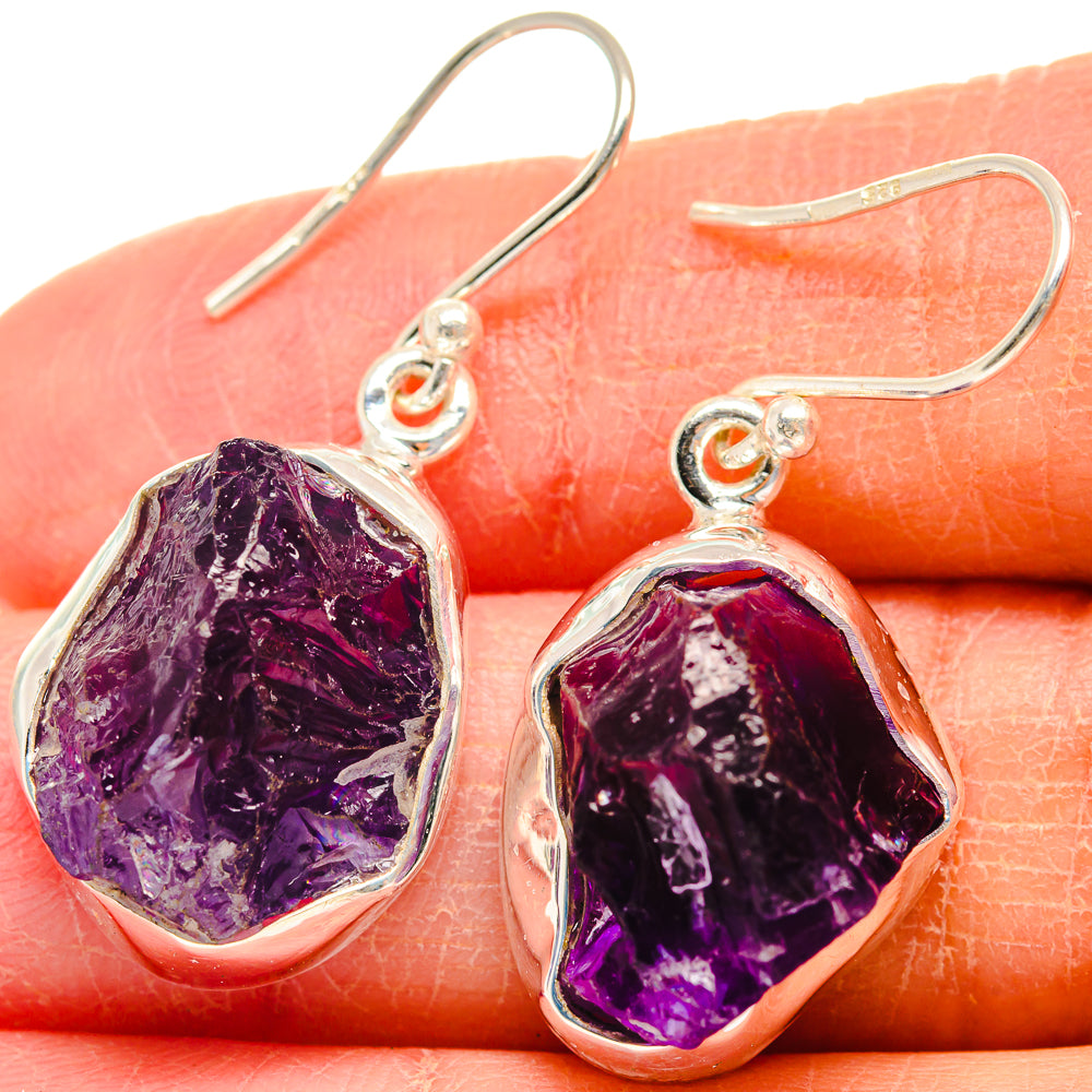 Amethyst Earrings handcrafted by Ana Silver Co - EARR424195