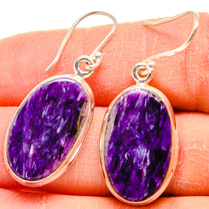 Charoite Earrings handcrafted by Ana Silver Co - EARR424211
