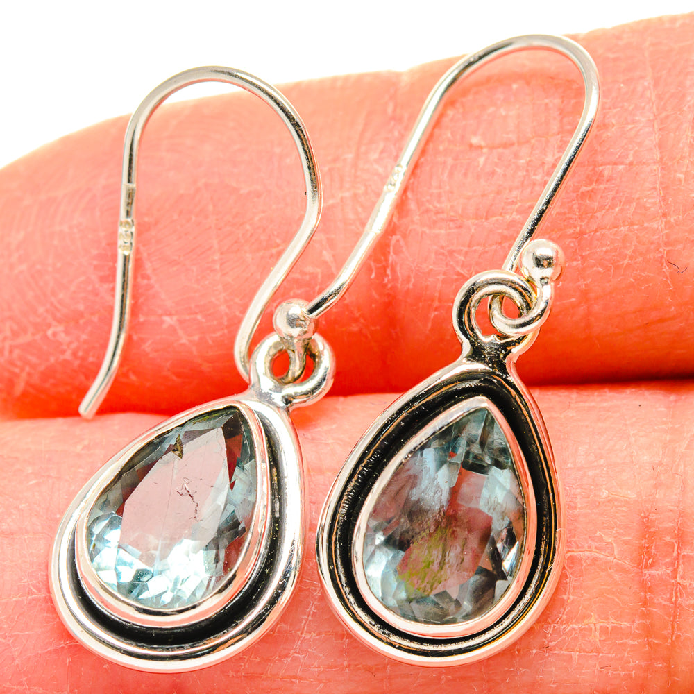 Blue Topaz Earrings handcrafted by Ana Silver Co - EARR424223