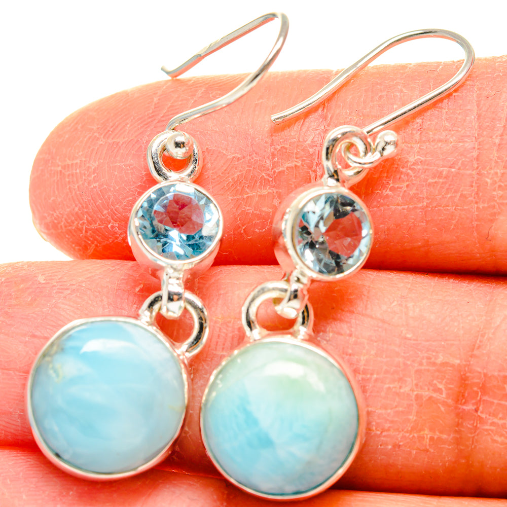 Larimar Earrings handcrafted by Ana Silver Co - EARR424224