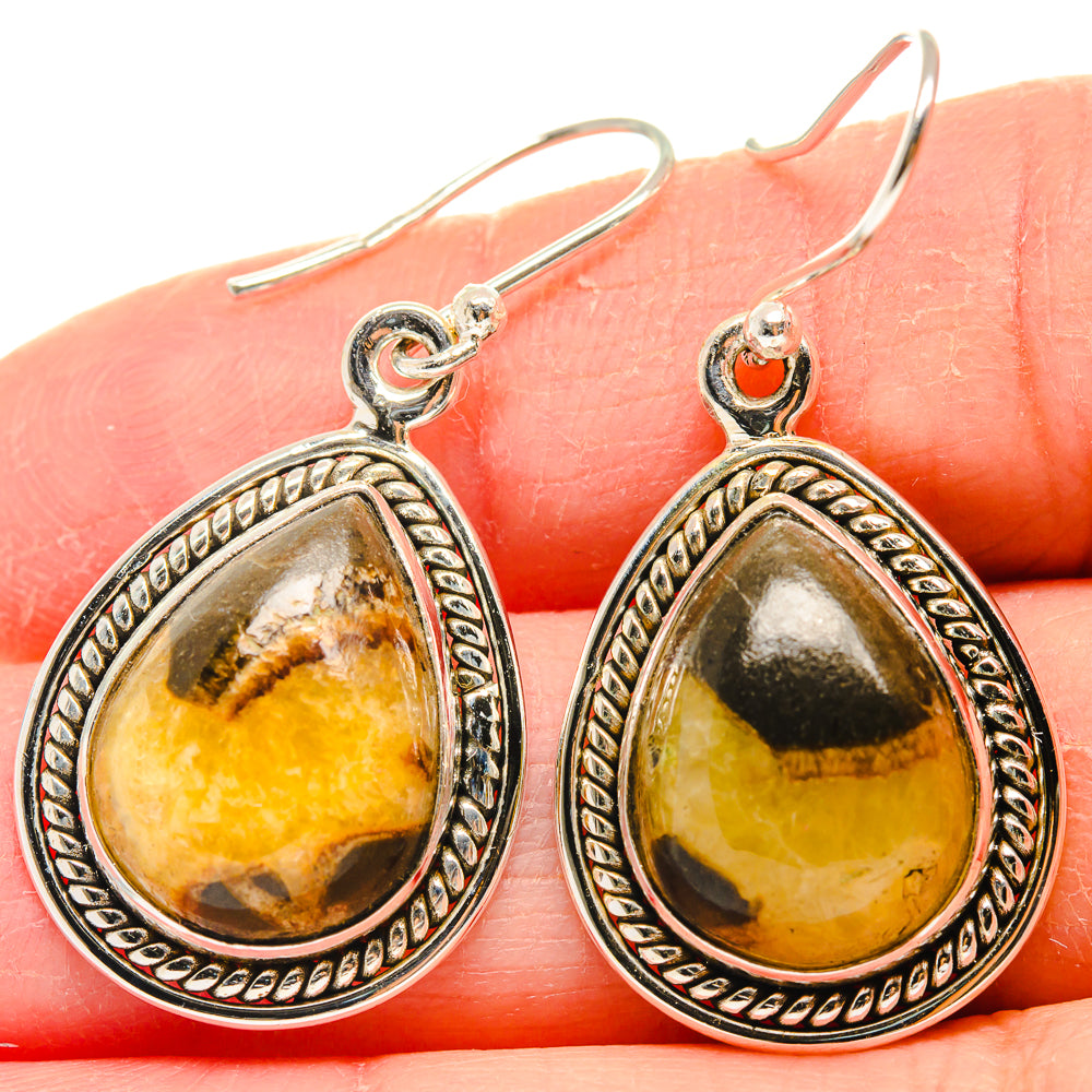 Septarian Nodule Earrings handcrafted by Ana Silver Co - EARR424233