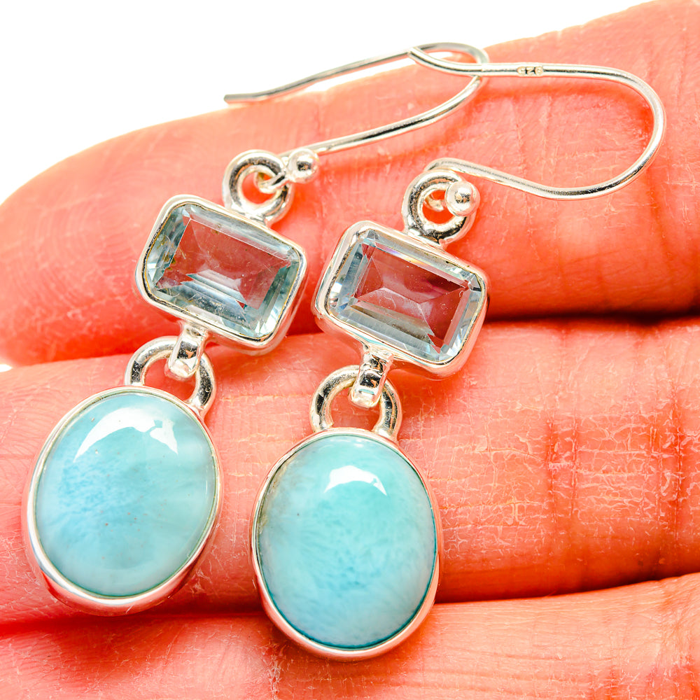 Larimar Earrings handcrafted by Ana Silver Co - EARR424235