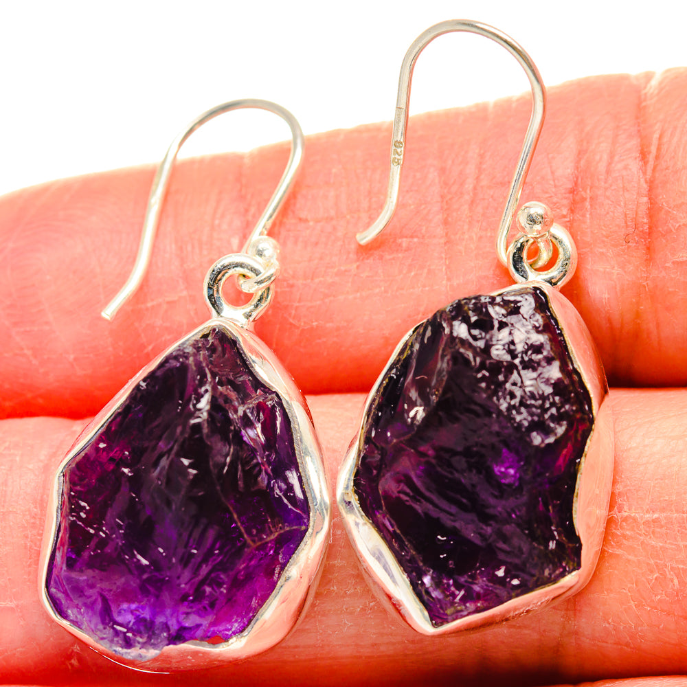 Amethyst Earrings handcrafted by Ana Silver Co - EARR424243