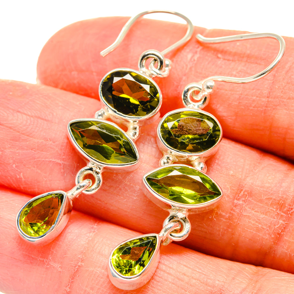 Peridot Earrings handcrafted by Ana Silver Co - EARR424248