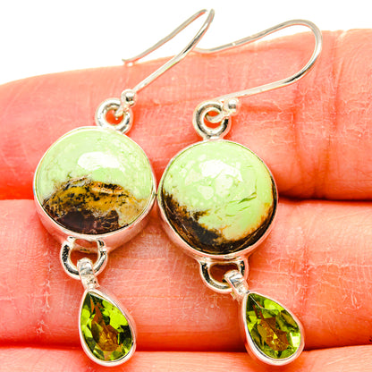 Lemon Chrysoprase Earrings handcrafted by Ana Silver Co - EARR424250