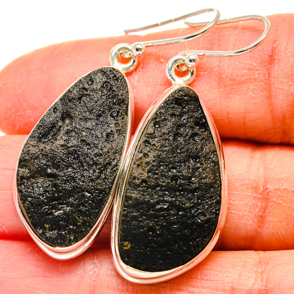 Tektite Earrings handcrafted by Ana Silver Co - EARR424258
