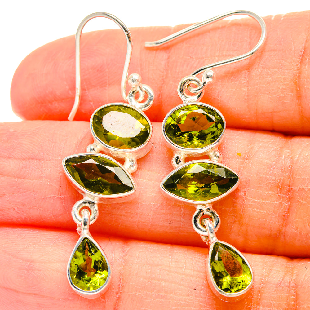 Peridot Earrings handcrafted by Ana Silver Co - EARR424265