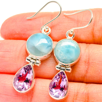 Larimar Earrings handcrafted by Ana Silver Co - EARR424272