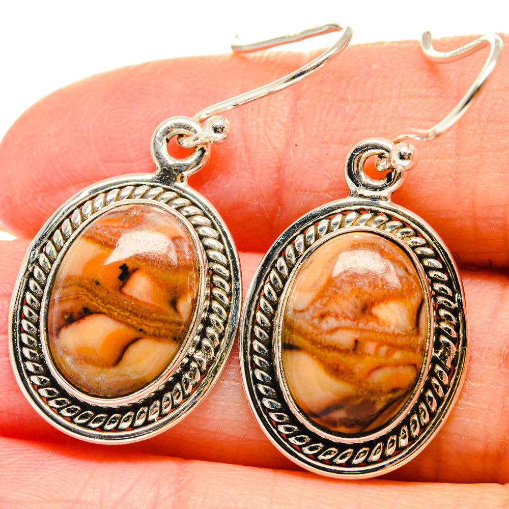 Mookaite Earrings handcrafted by Ana Silver Co - EARR424276