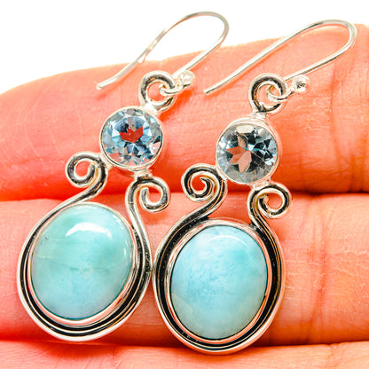 Larimar Earrings handcrafted by Ana Silver Co - EARR424283