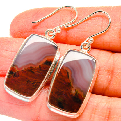 Moroccan Agate Earrings handcrafted by Ana Silver Co - EARR424287