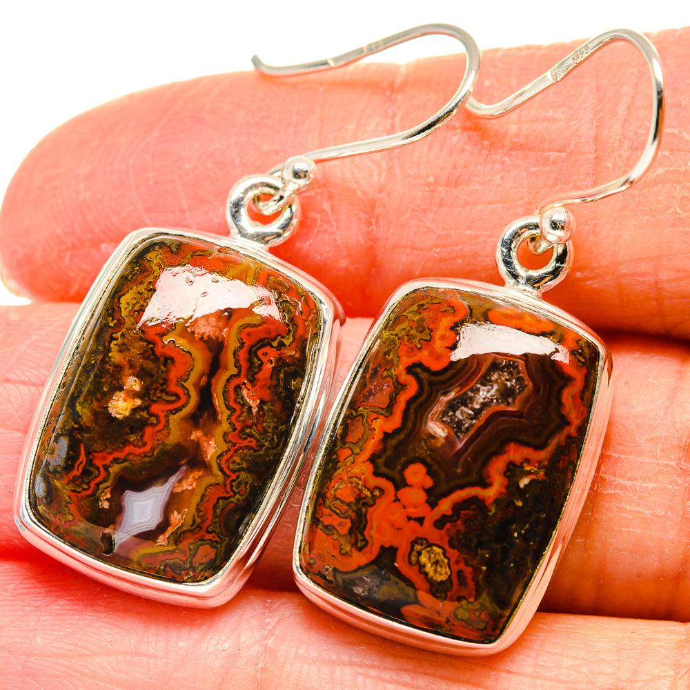 Moroccan Agate Earrings handcrafted by Ana Silver Co - EARR424292