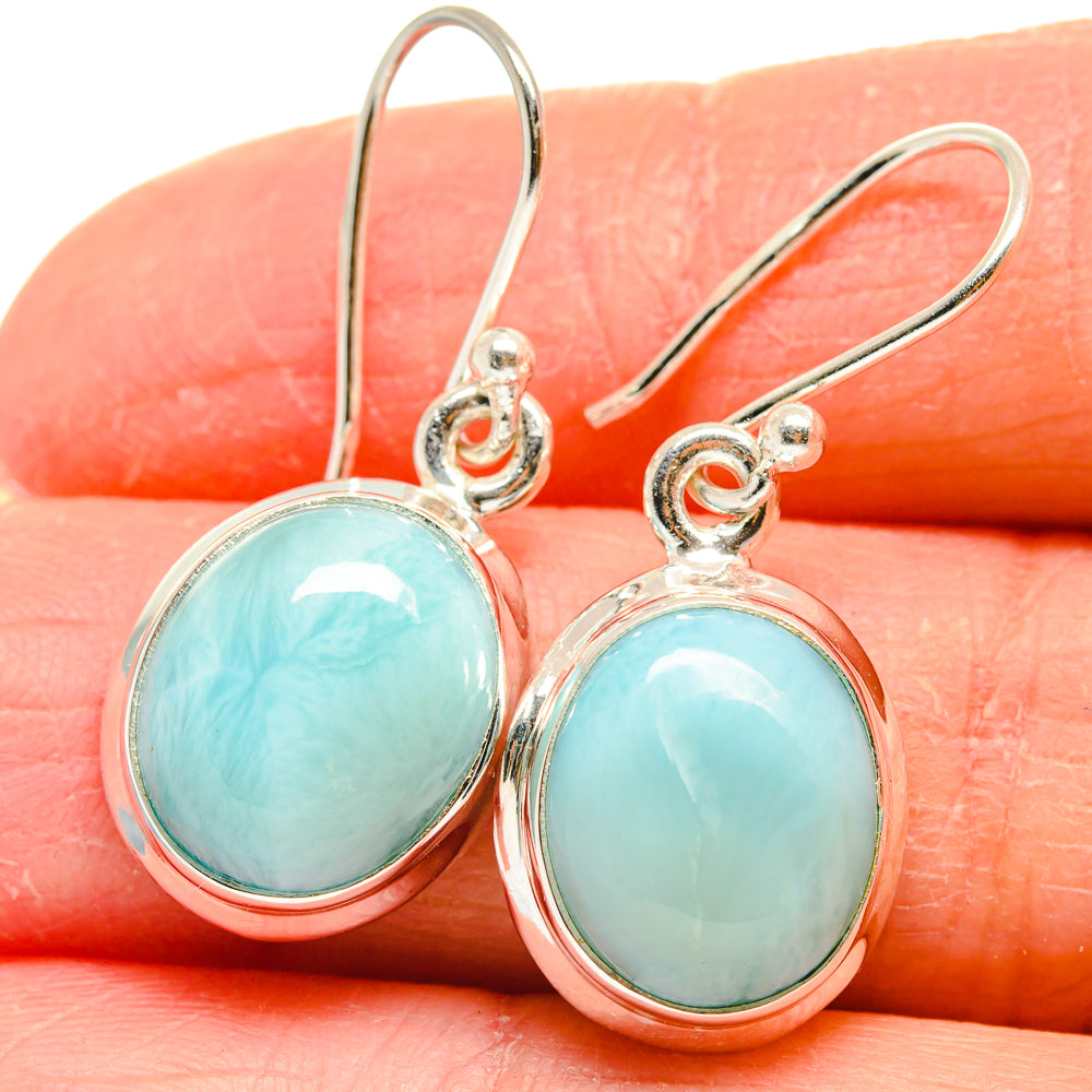Larimar Earrings handcrafted by Ana Silver Co - EARR424306