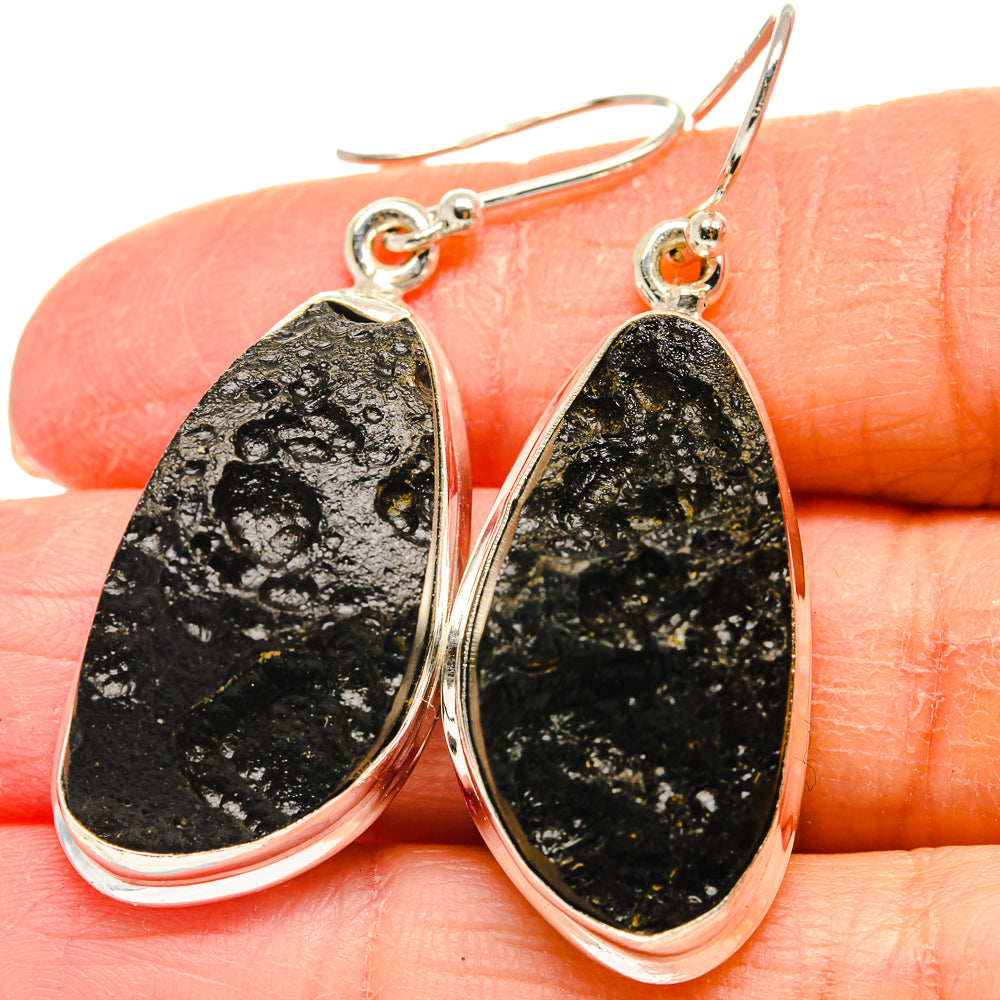 Tektite Earrings handcrafted by Ana Silver Co - EARR424312
