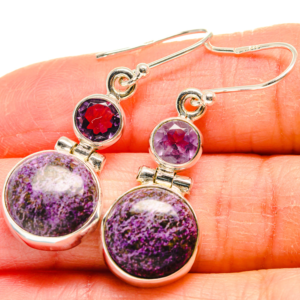 Stichtite Earrings handcrafted by Ana Silver Co - EARR424319