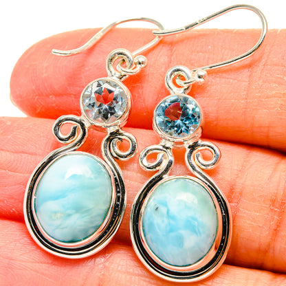 Larimar Earrings handcrafted by Ana Silver Co - EARR424320