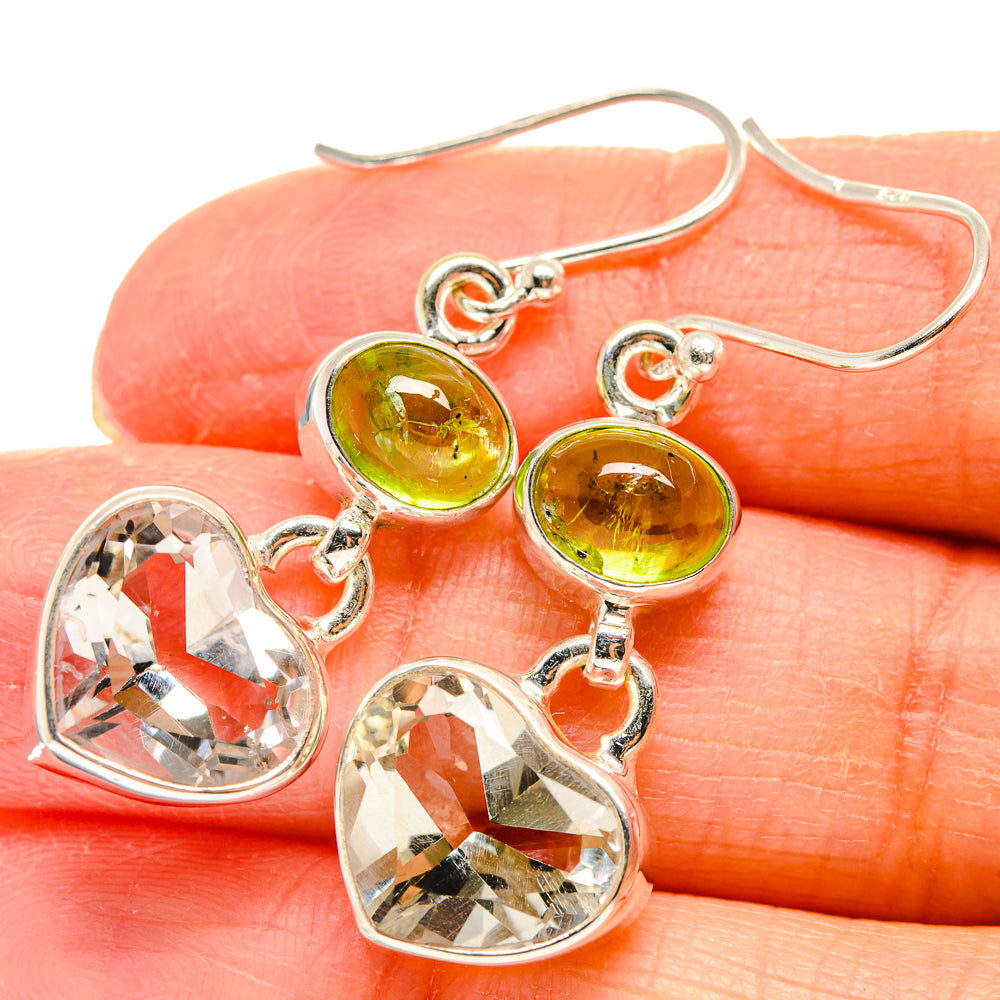 White Quartz Earrings handcrafted by Ana Silver Co - EARR424322