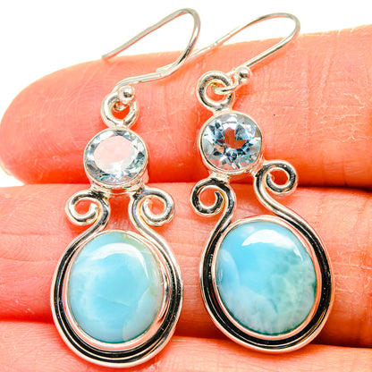 Larimar Earrings handcrafted by Ana Silver Co - EARR424337