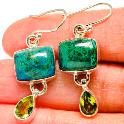 Chrysocolla Earrings handcrafted by Ana Silver Co - EARR424340