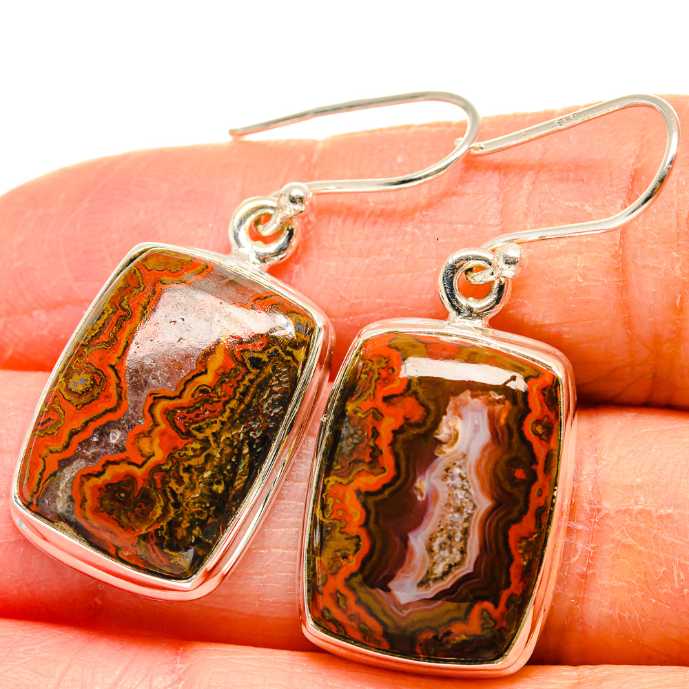 Moroccan Agate Earrings handcrafted by Ana Silver Co - EARR424343