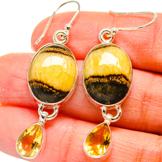 Septarian Nodule Earrings handcrafted by Ana Silver Co - EARR424344