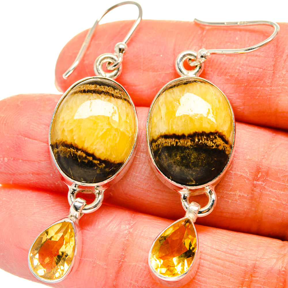 Septarian Nodule Earrings handcrafted by Ana Silver Co - EARR424344