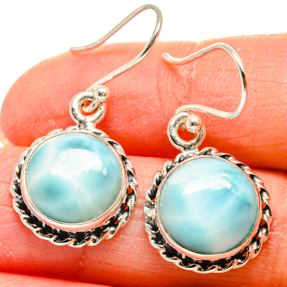Larimar Earrings handcrafted by Ana Silver Co - EARR424347