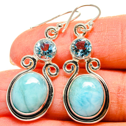 Larimar Earrings handcrafted by Ana Silver Co - EARR424350