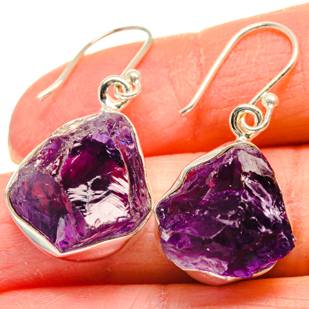 Amethyst Earrings handcrafted by Ana Silver Co - EARR424354