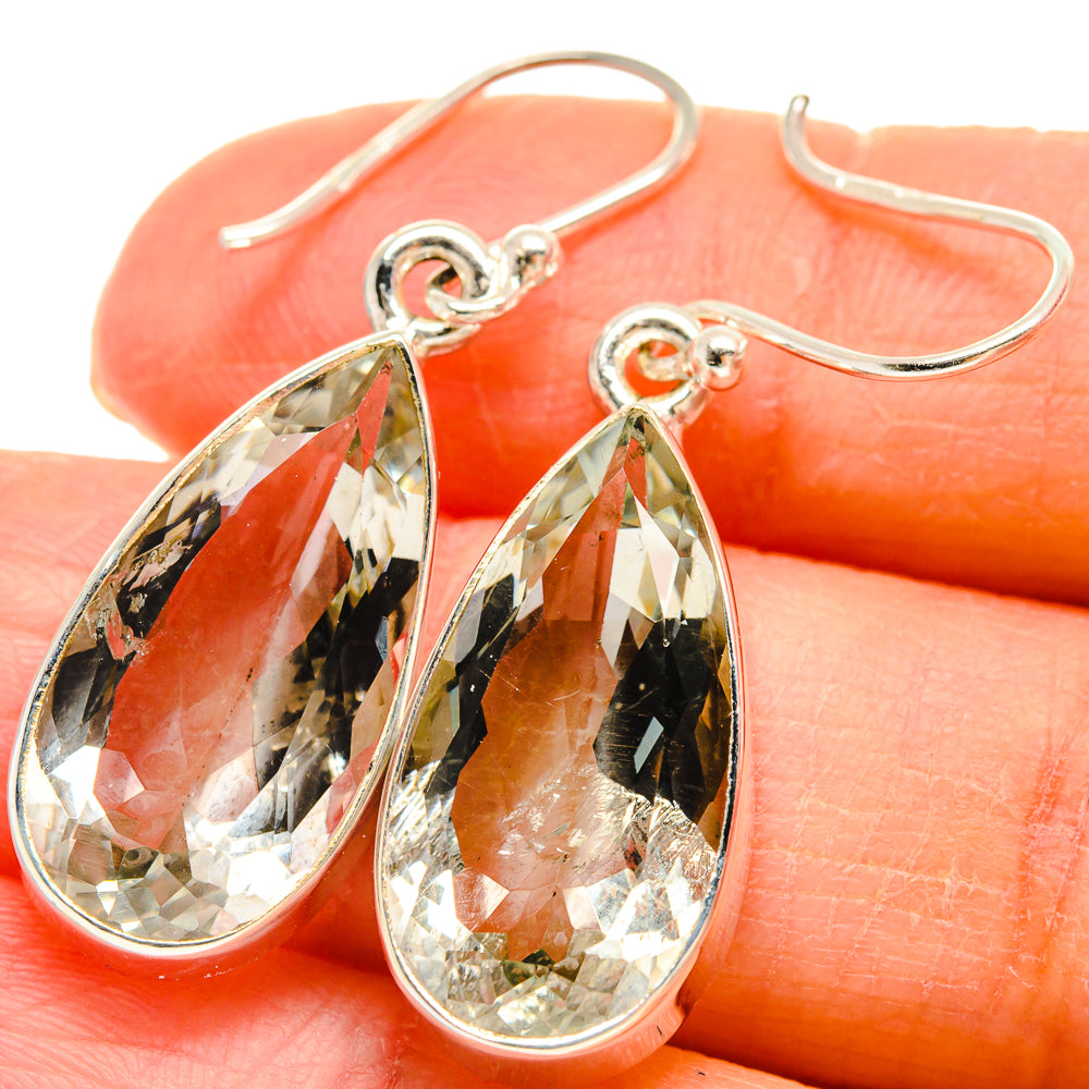 White Quartz Earrings handcrafted by Ana Silver Co - EARR424367