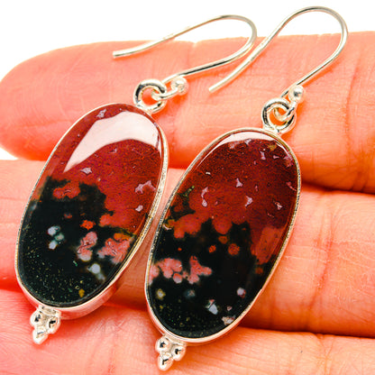 Ocean Jasper Earrings handcrafted by Ana Silver Co - EARR424369