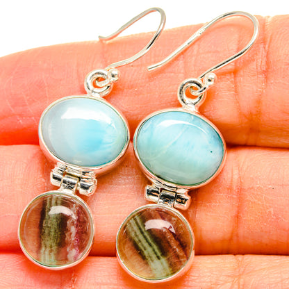 Fluorite Earrings handcrafted by Ana Silver Co - EARR424384