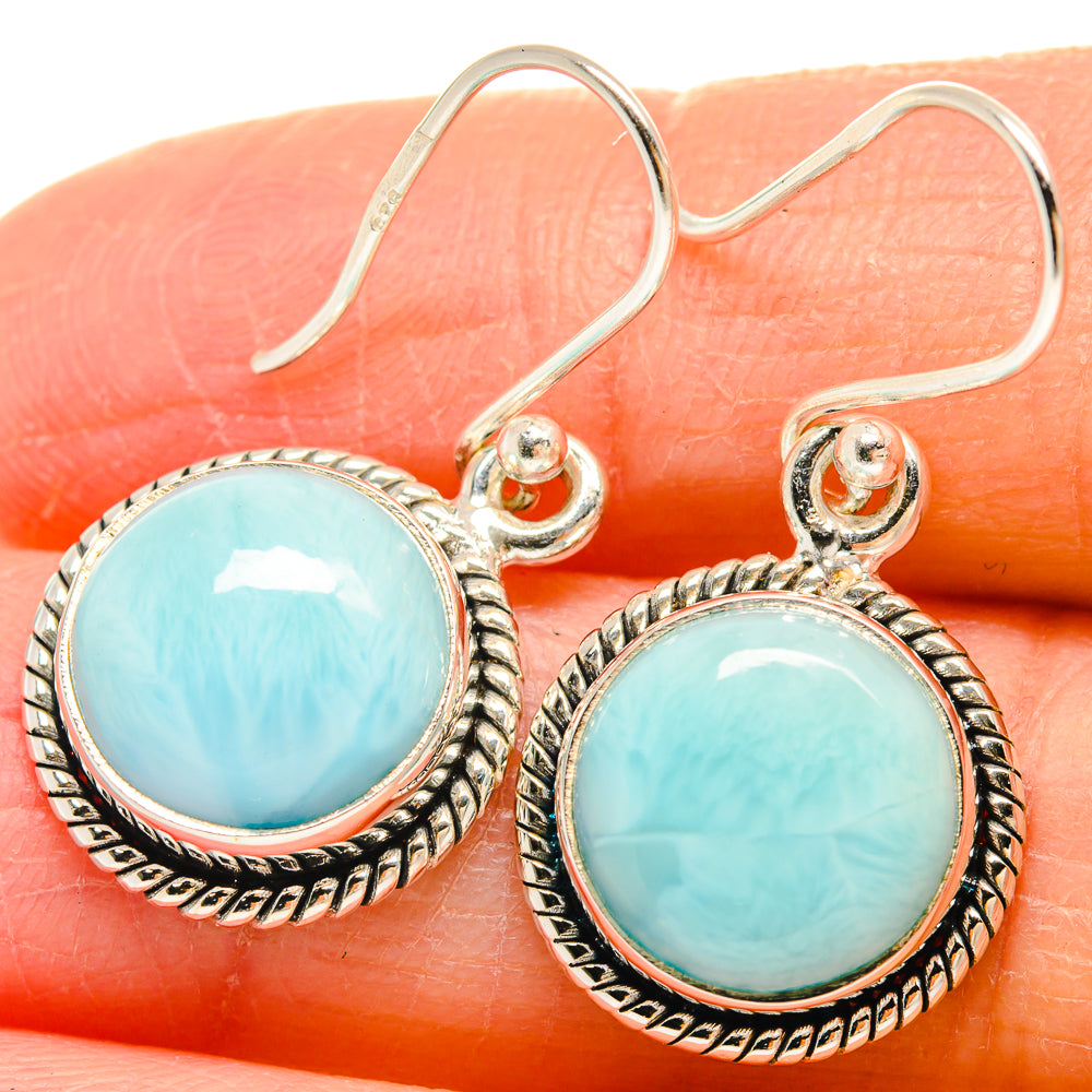 Larimar Earrings handcrafted by Ana Silver Co - EARR424386