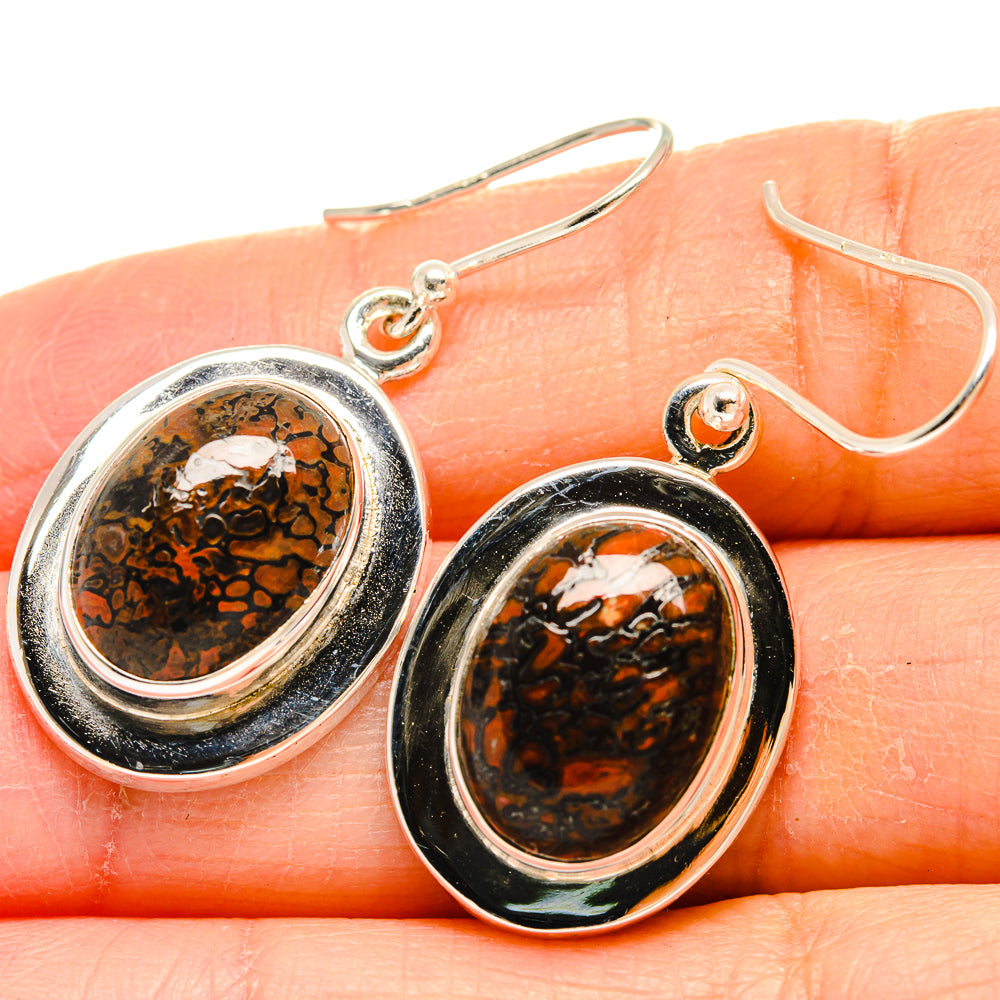 Dinosaur Bone Earrings handcrafted by Ana Silver Co - EARR424400