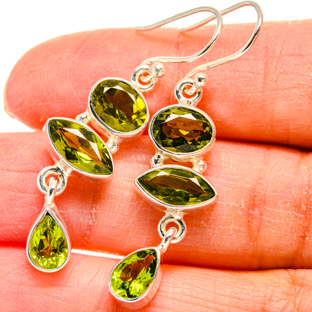 Peridot Earrings handcrafted by Ana Silver Co - EARR424406