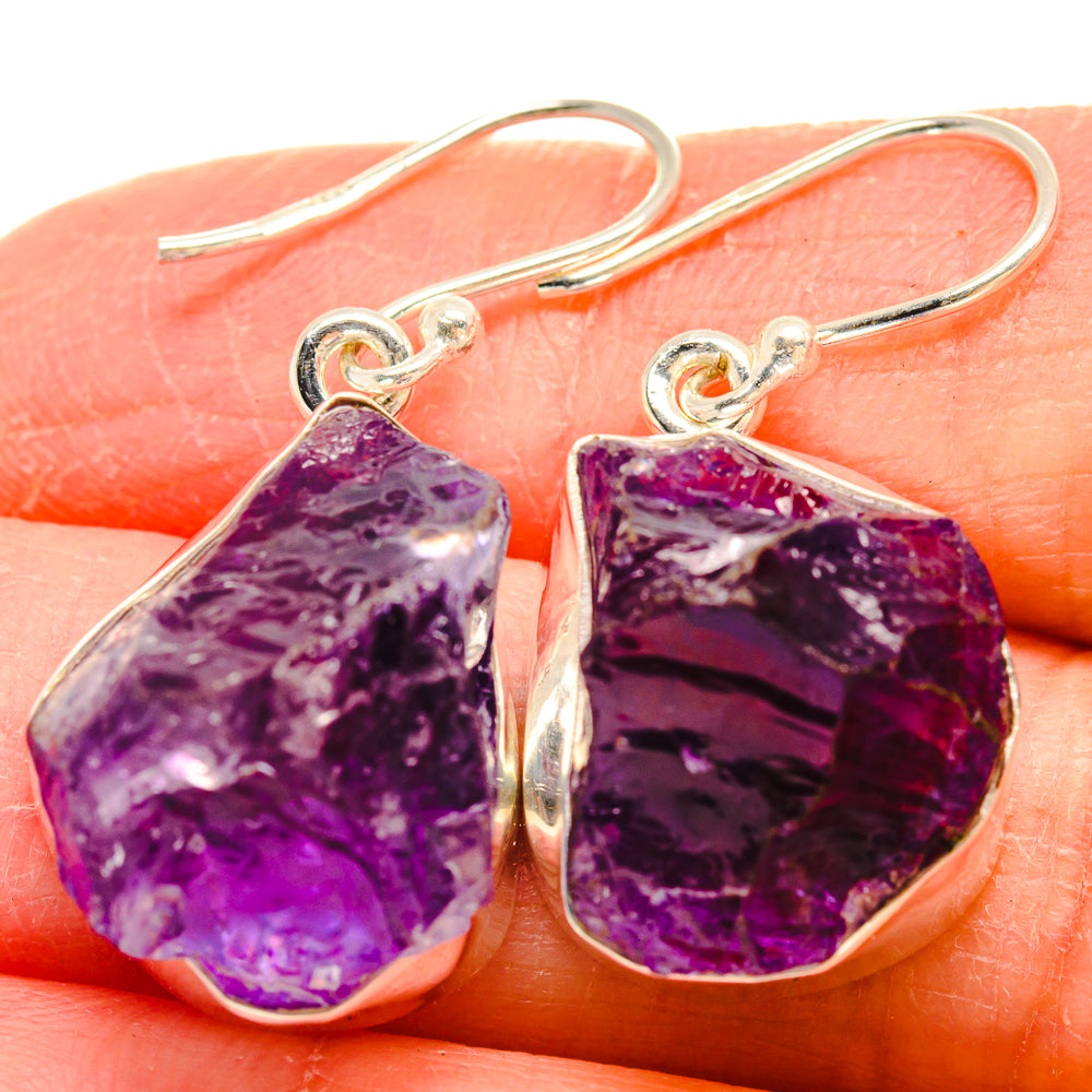 Amethyst Earrings handcrafted by Ana Silver Co - EARR424458
