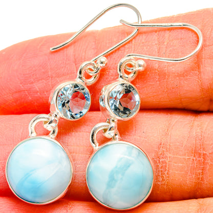 Larimar Earrings handcrafted by Ana Silver Co - EARR424464