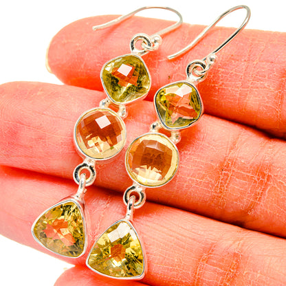Citrine Earrings handcrafted by Ana Silver Co - EARR424480
