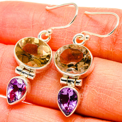 Smoky Quartz Earrings handcrafted by Ana Silver Co - EARR424489