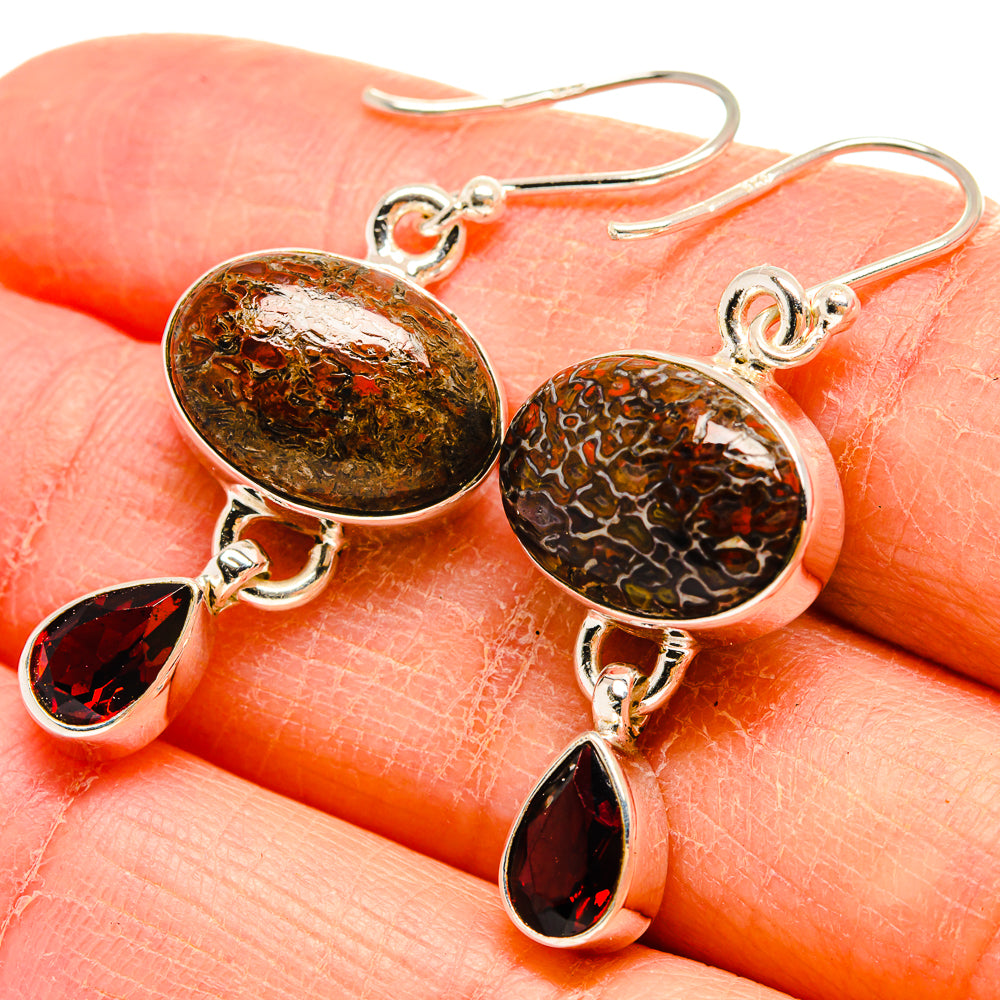 Dinosaur Bone Earrings handcrafted by Ana Silver Co - EARR424494
