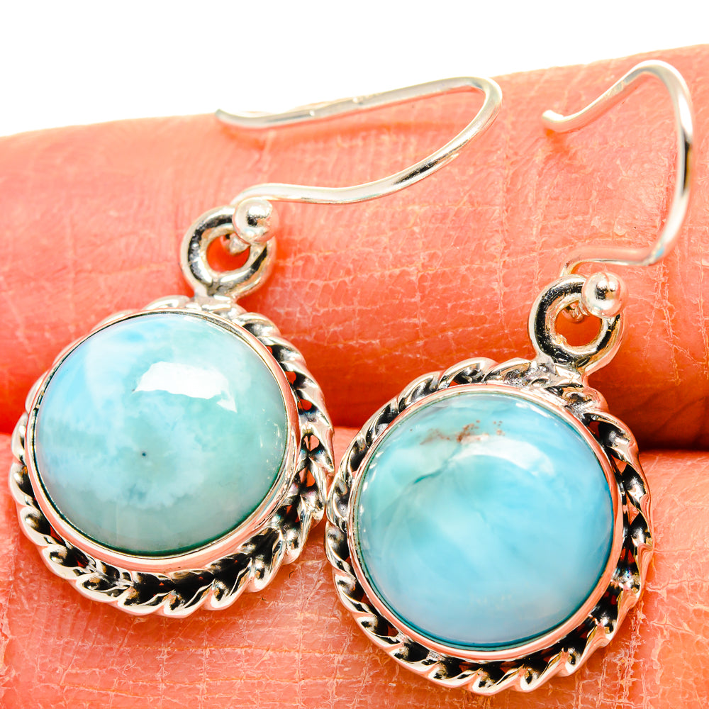 Larimar Earrings handcrafted by Ana Silver Co - EARR424508
