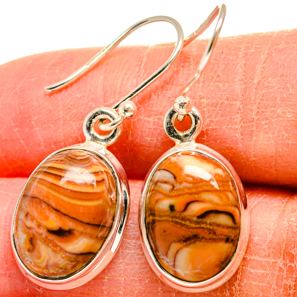 Wild Horse Jasper Earrings handcrafted by Ana Silver Co - EARR424510