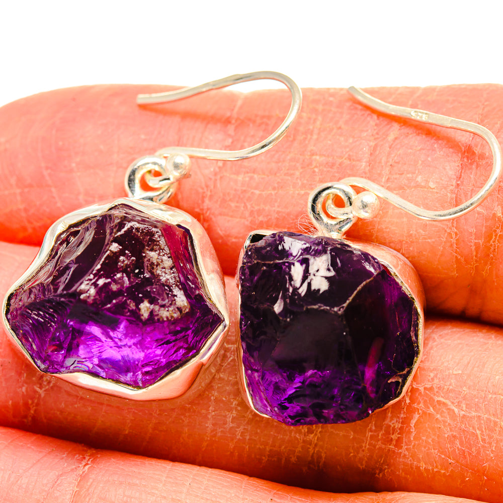 Amethyst Earrings handcrafted by Ana Silver Co - EARR424515