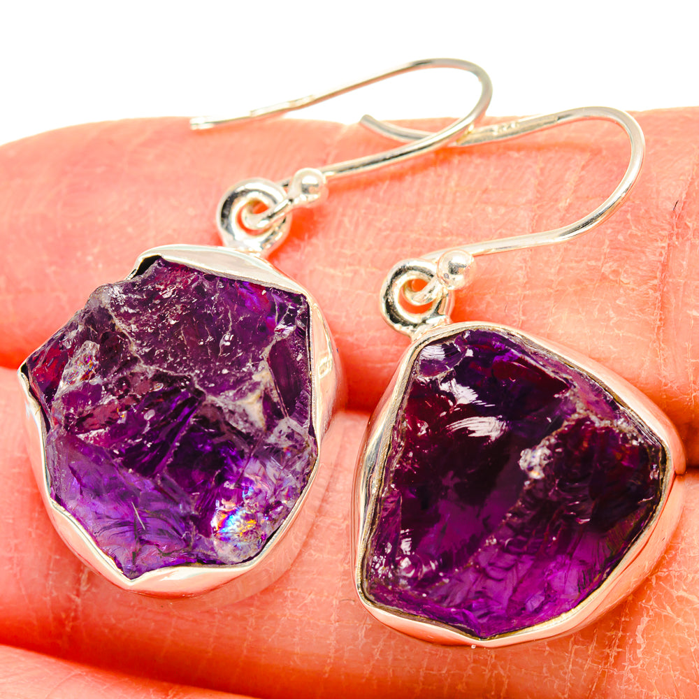 Amethyst Earrings handcrafted by Ana Silver Co - EARR424524